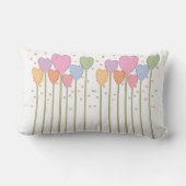 お洒落ハート棒つきキャンデー ランバークッション (裏面)