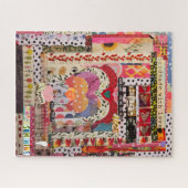 お洒落ハート紙アートパズル ジグソーパズル (横)