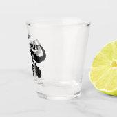 お洒落バッファロー岬、ブラックインク ショットグラス (右)