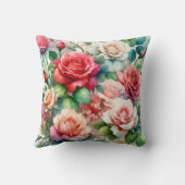 お洒落バラパターン クッション (裏面)