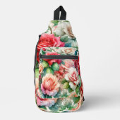 お洒落バラパターン スリングバッグ (正面)