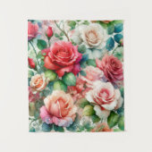 お洒落バラパターン タペストリー (正面)