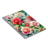 お洒落バラパターン ノートブック (右側)