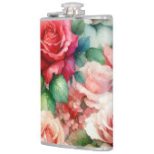 お洒落バラパターン フラスク (左)