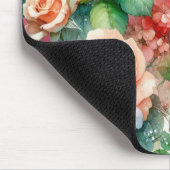 お洒落バラパターン マウスパッド (コーナー)