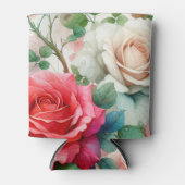 お洒落バラパターン 缶クーラー (正面)