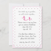 お洒落バードハウスアンドバード引っ越し祝いパーティーパーティー 招待状 (裏面)