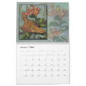 お洒落パターン(の模様が)ある暦 カレンダー (1月 2026)