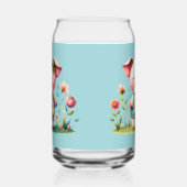 お洒落パッチワーク豚のフローラ園 ガラス缶 (左)