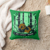 お洒落パンダの贈り物：愛らしいデザインとアートワーク クッション (ブランケット)