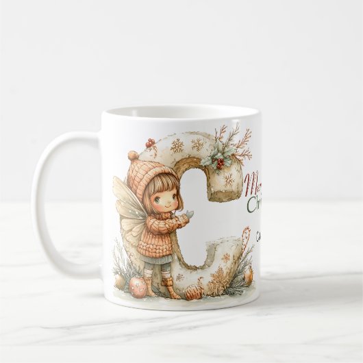 お洒落パーソナライズされたクリスマス コーヒーマグカップ (左)