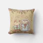 お洒落パーソナライズされた結婚新婦素朴の新婦 クッション (正面)