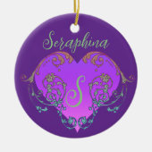 お洒落パーソナライズされた セラミックオーナメント (正面)