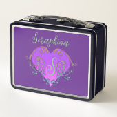 お洒落パーソナライズされた メタルランチボックス (裏面)