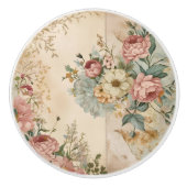 お洒落ビクトリアンバラ セラミックノブ (正面)