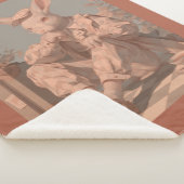 お洒落ビクトリアン春、うさぎボーイ シェルパブランケット (3/4)