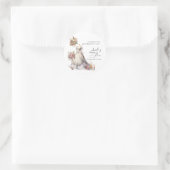 お洒落ビクトリアン結婚スブライダルシャワー ラウンドシール (バッグ)