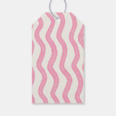 お洒落ピモダンンク&グリーン結婚式の引き出物ラベル ギフトタグ (裏面)