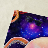 お洒落ピンクのタコパーソナライズされたコ ビーチタオル (インサイチュ)