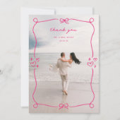 お洒落ピ結婚ンクの写真 サンキューカード (正面)