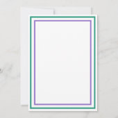 お洒落ファンキー婚約招待状 招待状 (裏面)