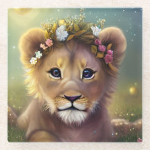 お洒落ファンタジーかわいいかわいいベビーライオンの子