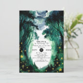 お洒落ファンタジーウッドランド誕生日 招待状 (スタンド正面)