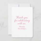 お洒落ファンタジープリンセスサンキューカード サンキューカード (裏面)