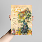 お洒落ファンタジー誕生日パーティーの招待 招待状