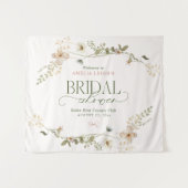 お洒落フェアリーターガーデン&ボウズブライダルシャワータ タペストリー (正面(横))