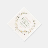 お洒落フェアリーターガーデン&ボウズブライダルシャワー スタンダードカクテルナプキン (角)