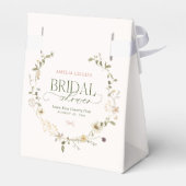 お洒落フェアリーターガーデン&ボウズブライダルシャワー フェイバーボックス (裏面サイド)