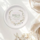 お洒落フェアリーターガーデン&ボウズブライダルシャワー ペーパープレート