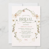 お洒落フェアリーターガーデン&ボウズブライダルシャワー 招待状 (正面)