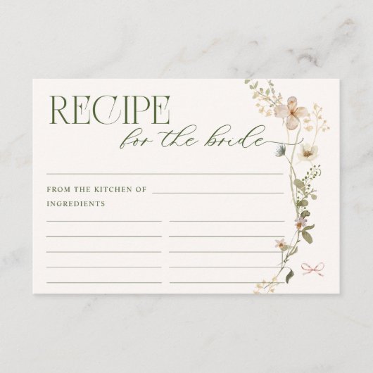 お洒落フェアリーターガーデン&ボウズレシピ エンクロージャーカード (正面)