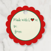 お洒落フェスティバルのクリスマス書のジャム フェイバータグ (裏面)