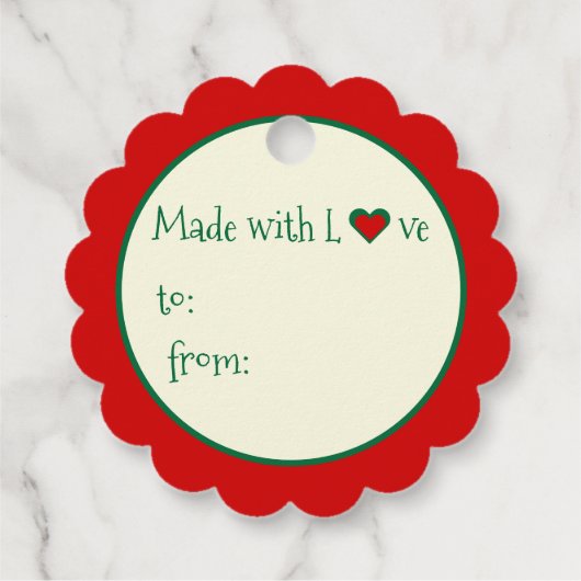 お洒落フェスティバルのクリスマス書のジャム フェイバータグ (裏面)