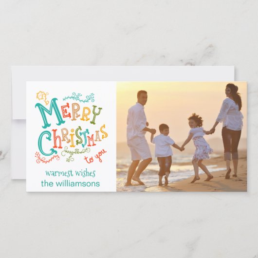 お洒落フェスティバル&おもしろいクリスマスの写真 シーズンカード (正面)