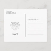 お洒落フォントクラス2023写真 ポストカード (裏面)