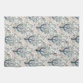 お洒落フォークアートフォレストアーストーン キッチンタオル (横)