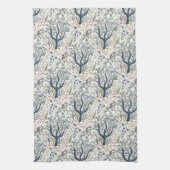 お洒落フォークアートフォレストアーストーン キッチンタオル (縦)