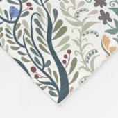 お洒落フォークアートフォレストアーストーン フリースブランケット (角)