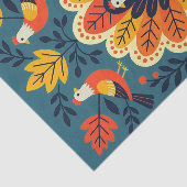 お洒落フォークアート秋の鳥と離れ 薄葉紙 (詳細)