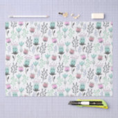 お洒落フローラかわいらしパステルの色 薄葉紙 (クラフト)