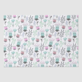 お洒落フローラかわいらしパステルの色 薄葉紙