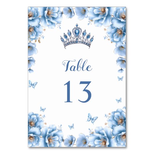 お洒落フローラはっきりしたダスティブルーキンセアニラ テーブルナンバー (裏面)