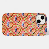 お洒落フローラアールヌーボー模様 Case-Mate iPhoneケース (裏面 (横))