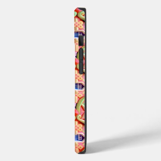 お洒落フローラアールヌーボー模様 Case-Mate iPhoneケース (裏面 / 左)