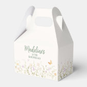 お洒落フローラガーデンパーティー誕生日 フェイバーボックス (正面サイド)