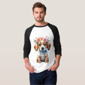 お洒落フローラクラウンパピーティー Tシャツ (正面フル)